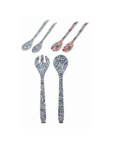 SET 2 CUBIERTOS DE SERVICIO 25CM DOS COLORES