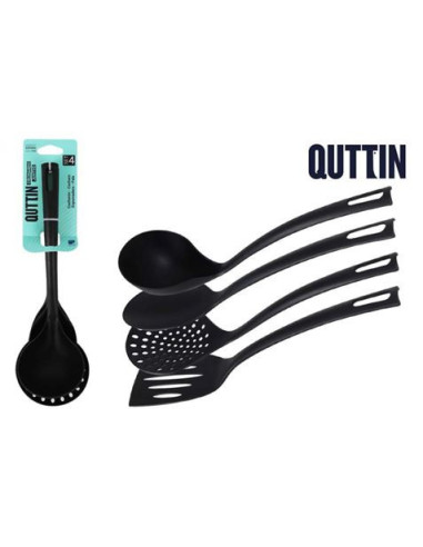 SET 4 UTENSILIOS DE COCINA PLASTICOS QUTTIN
