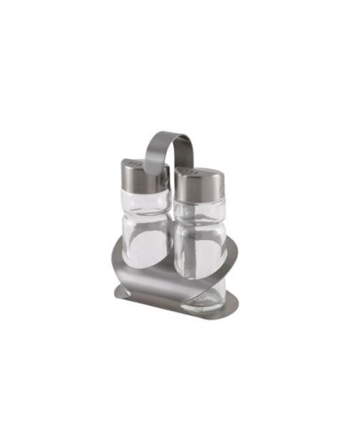 SET SALERO Y PIMENTERO ACERO INOX MONIX