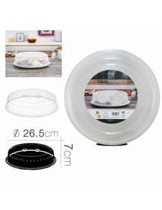 TAPA MICROONDAS TRANSPARENTE 26.5X7
