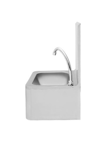 FREGADERO MURAL ACERO INOX PROFESIONAL CON GRIFO Y DISPENSADOR CHEF PRO