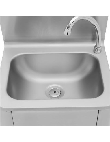 FREGADERO MURAL ACERO INOX PROFESIONAL CON GRIFO Y DISPENSADOR CHEF PRO