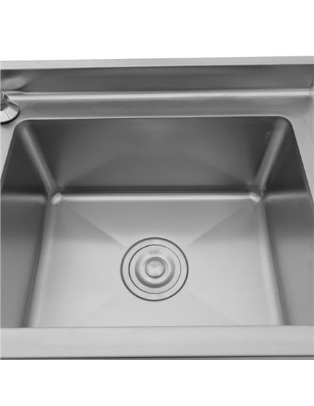 LAVAMANOS ACERO INOX INDUSTRIAL CON GRIFO DE PIE Y DISPENSADOR CHEF PRO