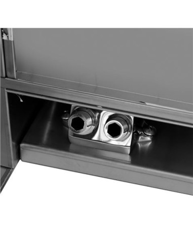 LAVAMANOS ACERO INOX INDUSTRIAL CON GRIFO DE PIE Y DISPENSADOR CHEF PRO