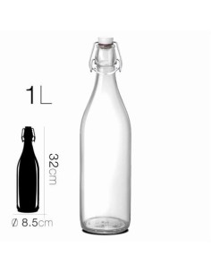BOTELLA CRISTAL 1L 8.5X32CM