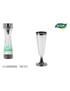 SET 3 COPAS CAVA 3 PIEZAS 150CC ALGON