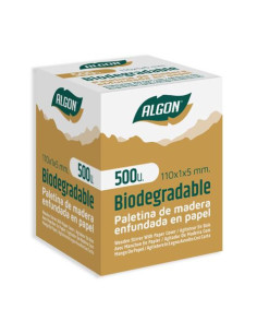 SET 500 PALETINAS MADERA 110X1X5MM ALGON 2