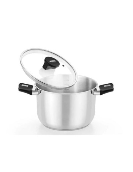 OLLA DE ACERO INOX CON TAPA DE CRISTAL 16CM ELITE MONIX