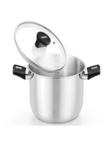 OLLA DE ACERO INOX CON TAPA DE CRISTAL 26CM ELITE MONIX