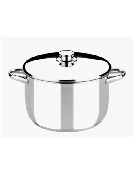 OLLA DE ACERO INOXIDABLE 18CM 3 LITROS OPTIMA CON TAPA ACERO MONIX