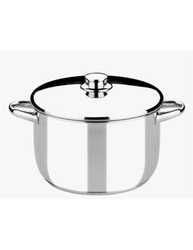 OLLA DE ACERO INOXIDABLE 30CM 12 LITROS OPTIMA CON TAPA ACERO MONIX