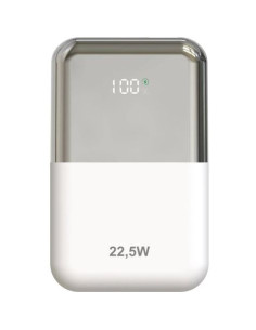 POWERBANL 10000MAH LEPOW22W10WS BLANCO PLATA LEOTEC