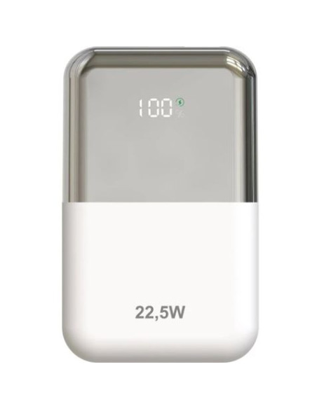 POWERBANL 10000MAH LEPOW22W10WS BLANCO PLATA LEOTEC