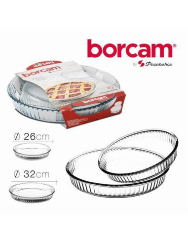 SET 2 FUENTES PARA TARTAS 32/26 CM BORCAM