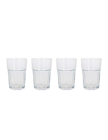 SET 4 VASOS VIDRIO 365CC ARAS LAV