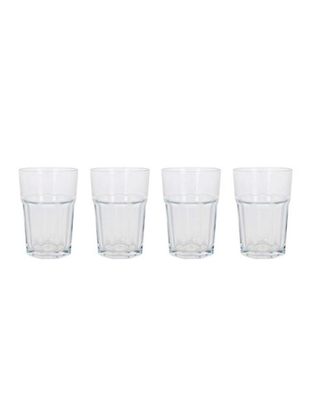 SET 4 VASOS VIDRIO 365CC ARAS LAV