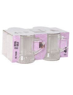 SET 4 VASOS CHUPITO 25CC ROYAL GOLD