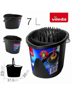 CUBO OVALADO 7 LITROS CON ESCURRIDOR WRING & GO VILEDA