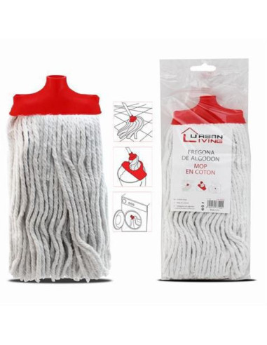 FREGONA DE ALGODON 250 GRAMOS EN ROJO