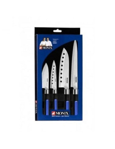 PACK 4 CUCHILLOS JAPONESES MONIX SOLID PLUS