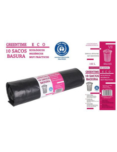 PACK 10 SACOS BASURA 100L 85X105