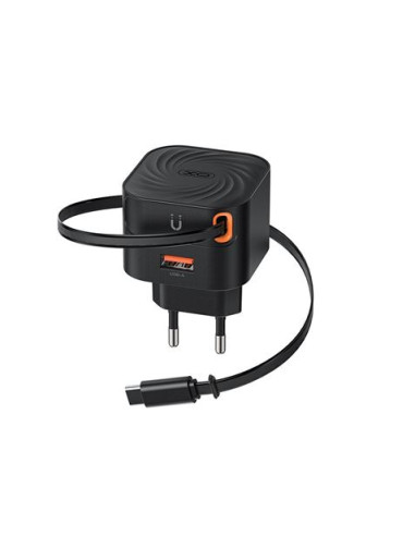 CARGADOR TIPO C CARGA RAPIDA 20W RETRACTIL L165 XO