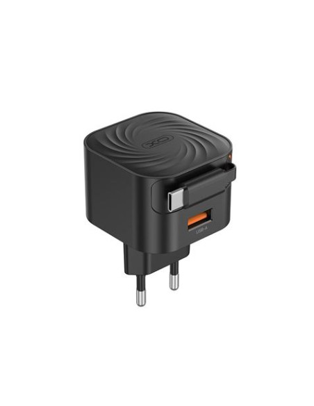 CARGADOR TIPO C CARGA RAPIDA 20W RETRACTIL L165 XO