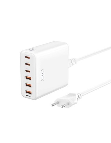 CARGADOR DE CORRIENTE 75W 6 TOMAS 3USB A 3USBC L133 XO