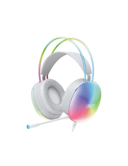AURICULARES GAMING DIADEMA CON CABLE BLANCO GE11 XO