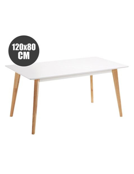 MESA DESIGN D900 120X80CM BLANCA MUVIP
