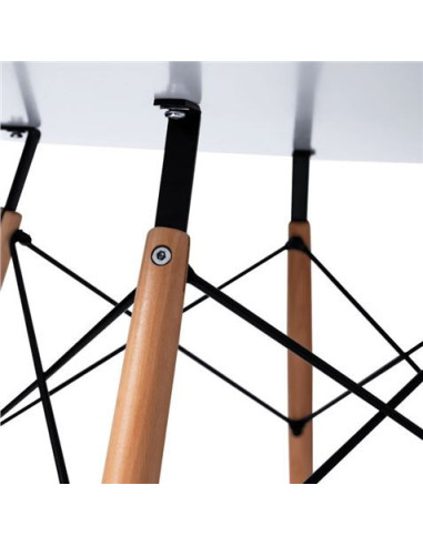 MESA REDONDA DESIGN D500 80CM BLANCA MUVIP