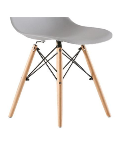 PACK 2 SILLAS DESIGN D100 GRISES MUVIP