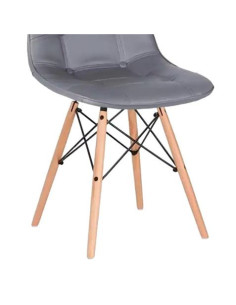 PACK 2 SILLAS DESIGN D300 GRISES MUVIP 2
