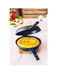 SARTEN TORTILLERO ALUMINIO FUNDIDO 24CM DOBLE TWIN SOLID+ MONIX 2