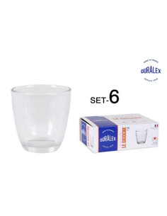 SET 6 VASOS CORTADO TRANSPARENTE 90CC DURALEX GIGOGNE