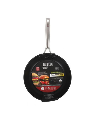 SARTEN ALUMINIO FORJADO FULL INDUCCION 26CM SPIRAL QUTTIN