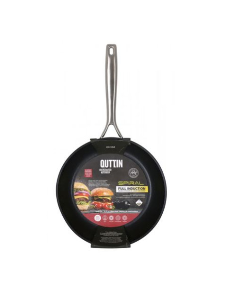 SARTEN ALUMINIO FORJADO FULL INDUCCION 24CM SPIRAL QUTTIN