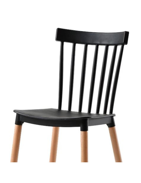 PACK 2 SILLAS DESIGN D800 NEGRAS MUVIP