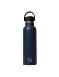 BOTELLA TERMO 600ML ACERO INOXIDABLE NEGRO SAFTA