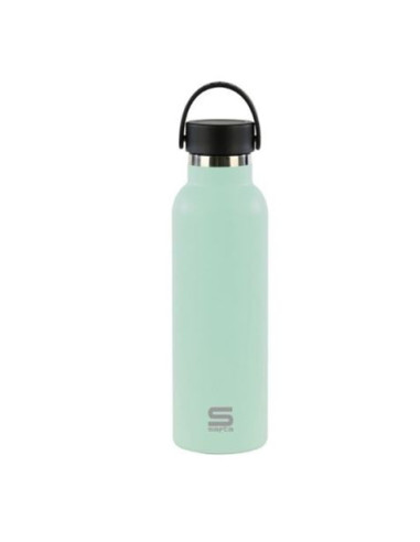 BOTELLA TERMO 600ML ACERO INOXIDABLE VERDE SAFTA