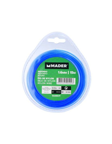 HILO DE NYLON REDONDO 1.6MM 15 METROS MADER