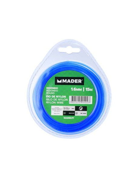 HILO DE NYLON REDONDO 1.6MM 15 METROS MADER