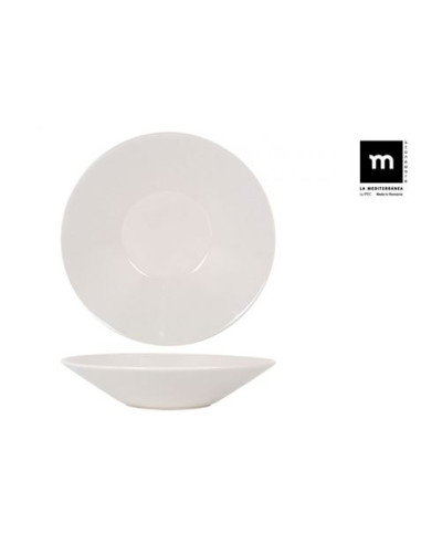 SET 6 PLATOS HONDO IVORY BRILLO 23.5CM MAITRE LA MEDITERRANEA