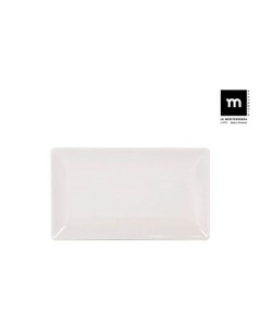 SET 18 FUENTES RECTANGULAR IVORY BRILLO 25X15CM LA MEDITERRANEA