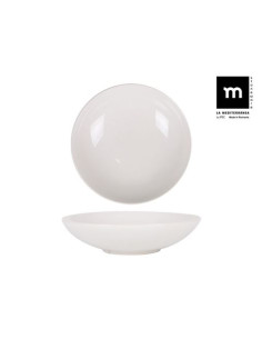 SET 12 PLATOS POSTRE 20CM MONACO IVORY LA MEDITERRANEA