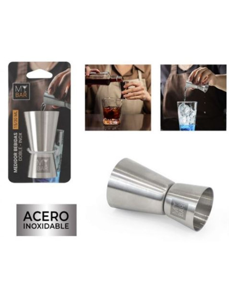 VASO MEDIDOR COCTELERIA ACERO INOX 15/30 ML MY BAR