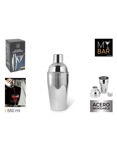 COCTELERA ACERO INOX 550 ML MY BAR