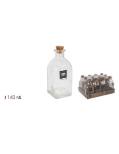 SET 12 TARROS CON TAPON DE CORCHO 140ML LA MEDITERRANEA