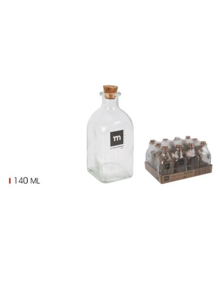 SET 12 TARROS CON TAPON DE CORCHO 140ML LA MEDITERRANEA