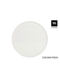 SET 6 PLATOS PARA PIZZA 33CM BARI IVORY BRILLO LA MEDITERRANEA